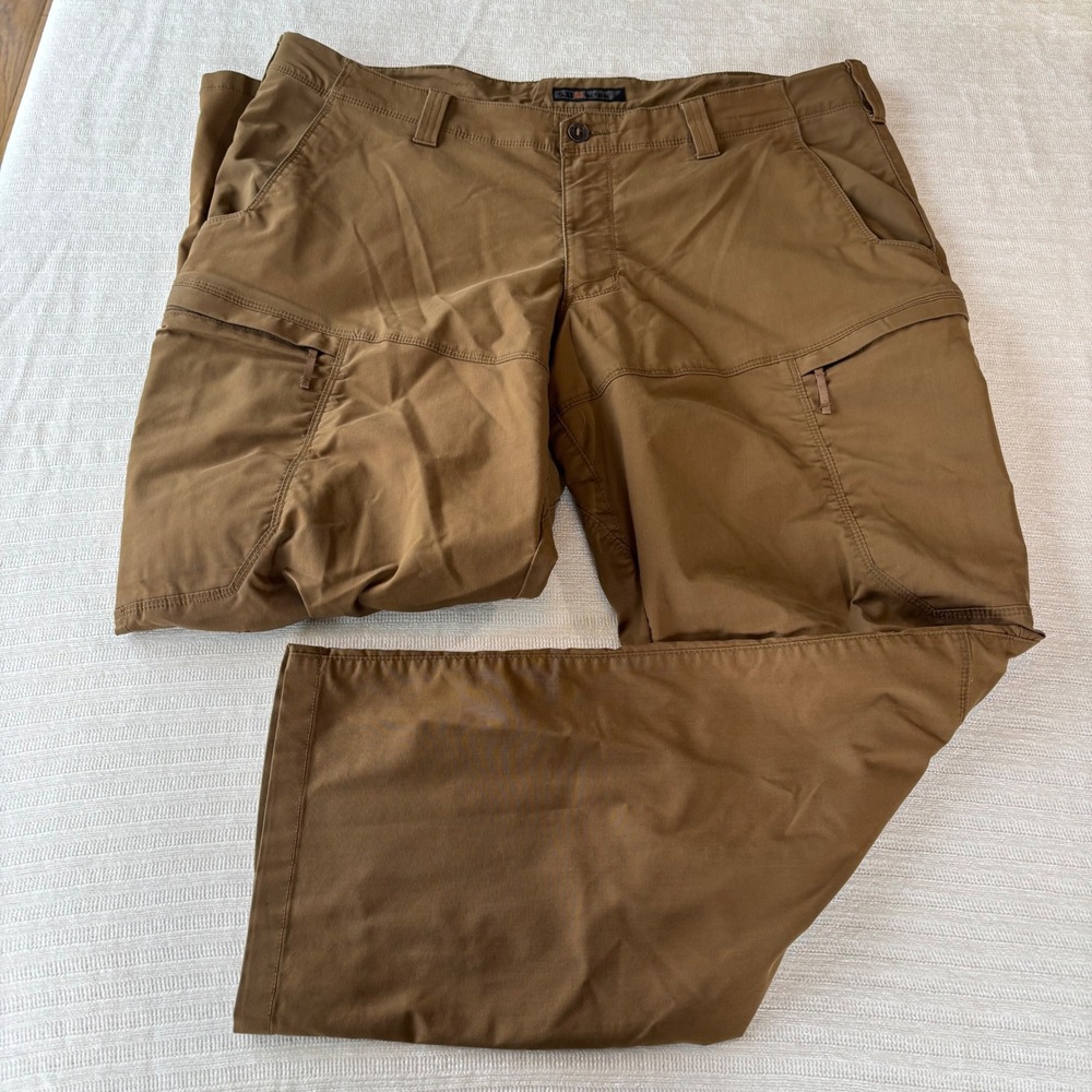 5.11 Tactical Apex Pants Mens 42x32 Battle Brown Cargo Work Trousers 74434